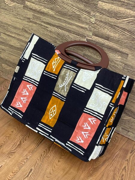 Sac cabas en toile ethnique