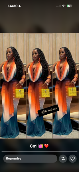 Robe élégante dégradée