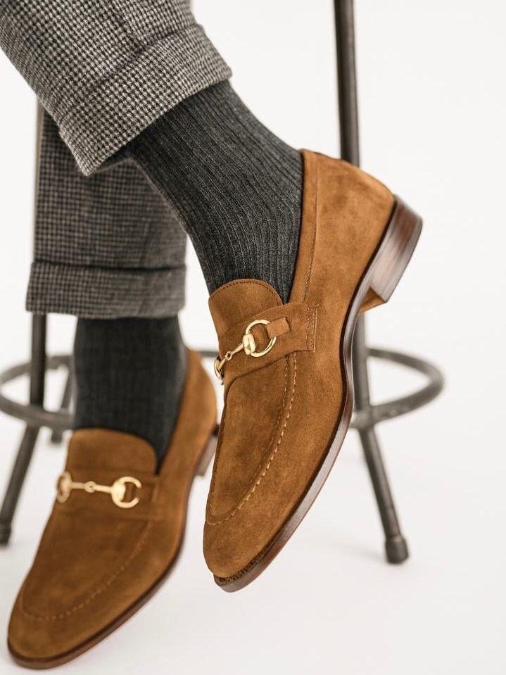 Mocassins en daim élégants