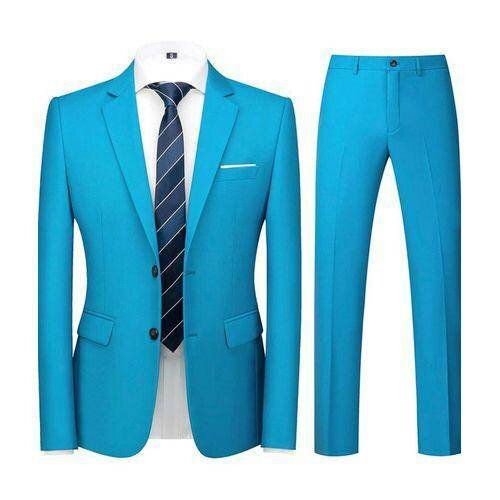 Costume Homme Élégant Bleu