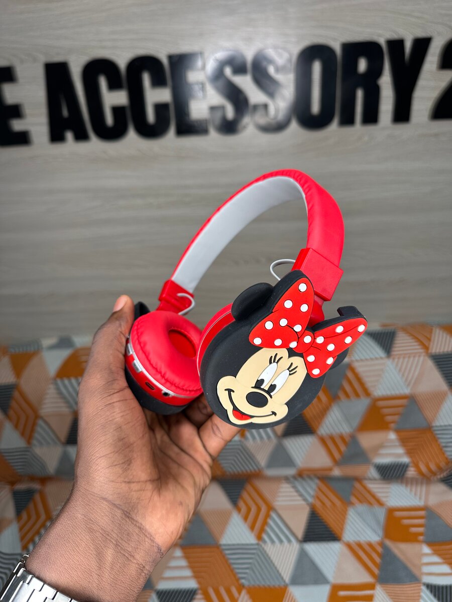 Casque Enfant Minnie Rouge