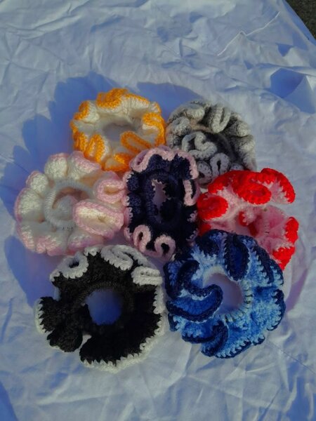 Chouchous en Crochet Colorés