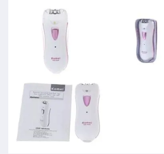 Hair removal Kemei Rechargeable Epilator For Women White Kemei Electric Razor Shaver Epilator Depilation Lady Hair Removal for Women