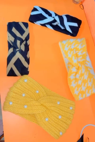 Bandeaux colorés en tissu pour cheveux