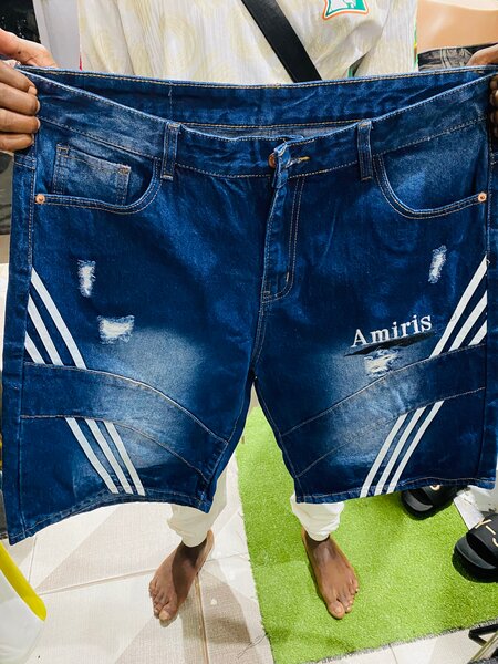 Shorts en jean délavé