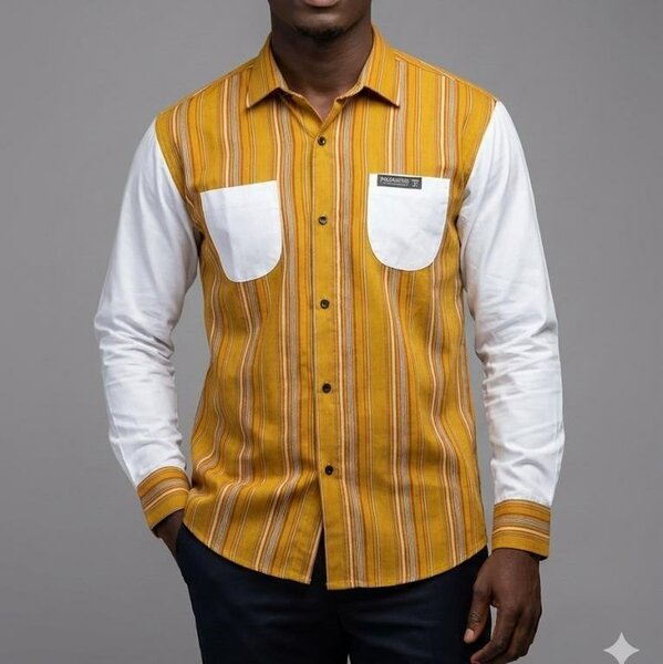 Chemise rayée élégante homme