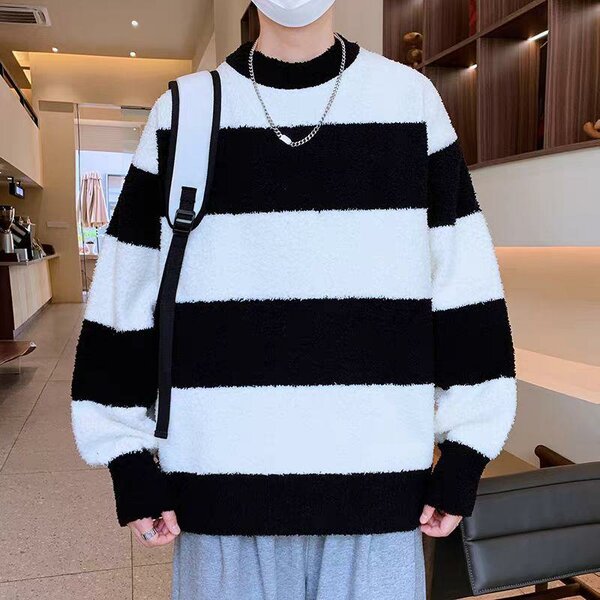 Pull à rayures doux