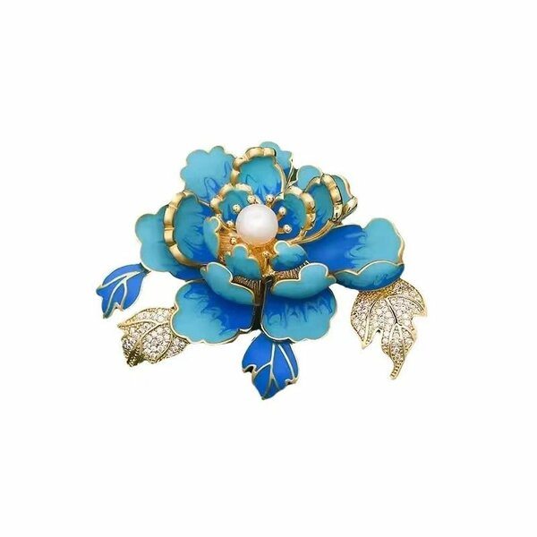 Fashion chest flower brooch