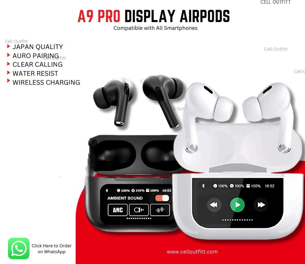 A9 pro display earbuds only white