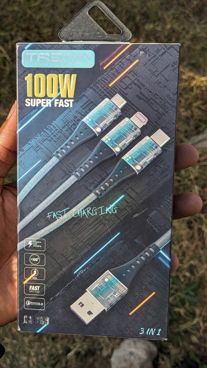 3 in 1 fast phone charging cables