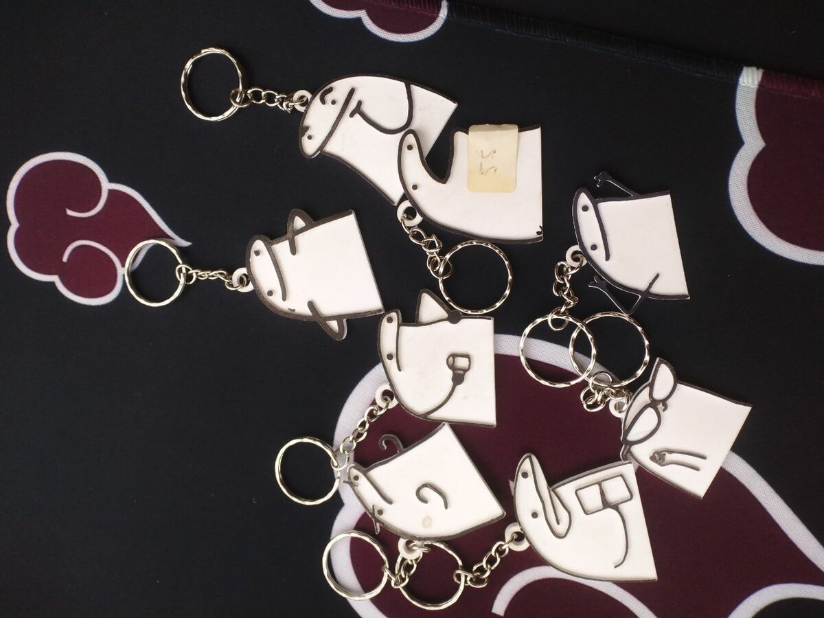 3D Printed Anime Themed Keychains