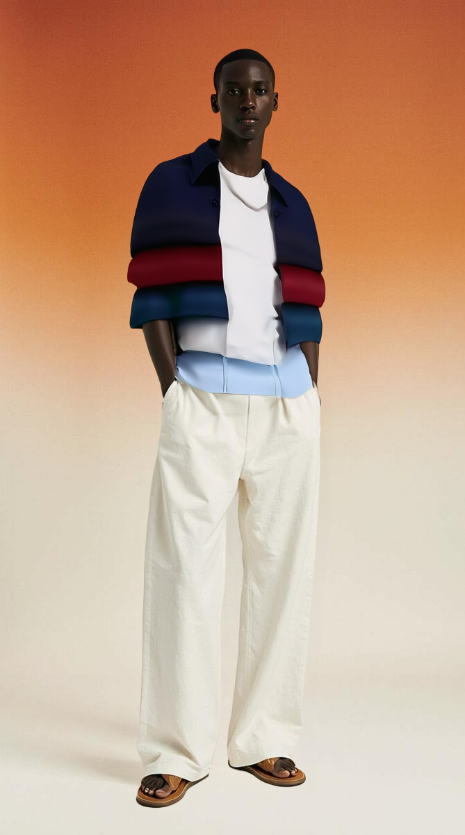 Chemise élégante en coton pour hommes