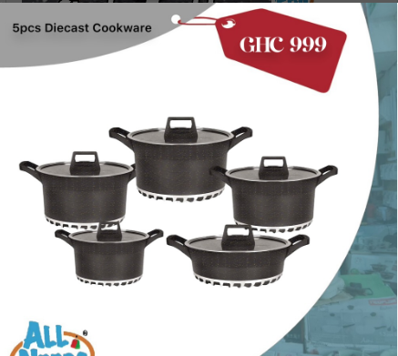 5pcs Diecast Cookware