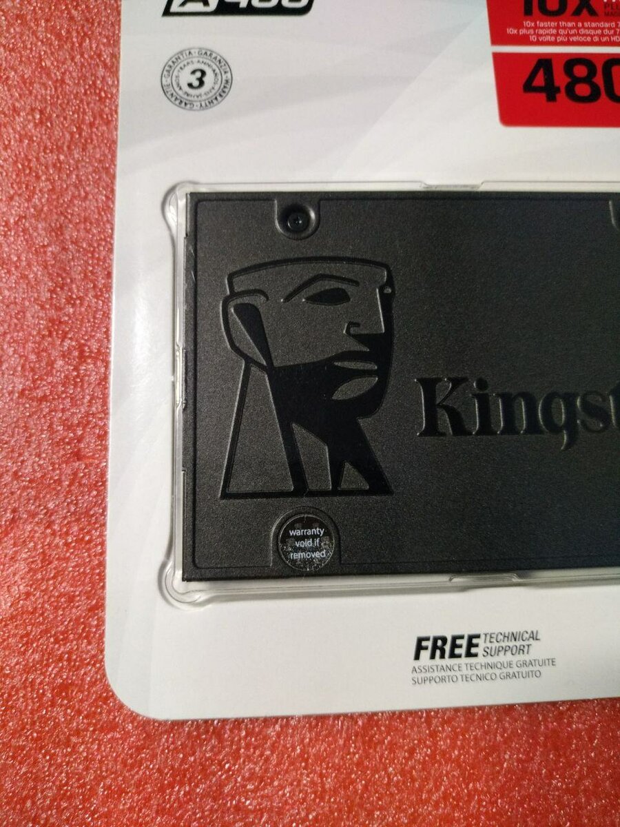 SSD Твердотельный накопитель Kingston A400 480 ГБ SATA