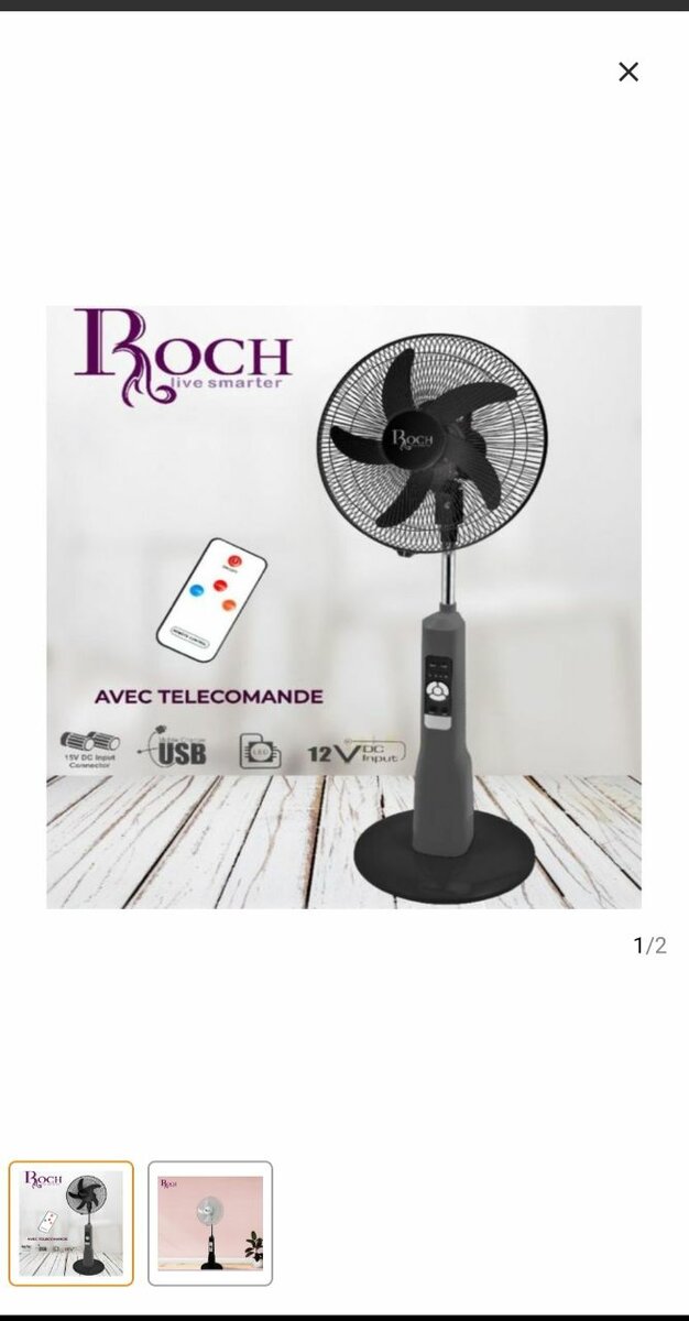 Ventilateur télécommandé USB