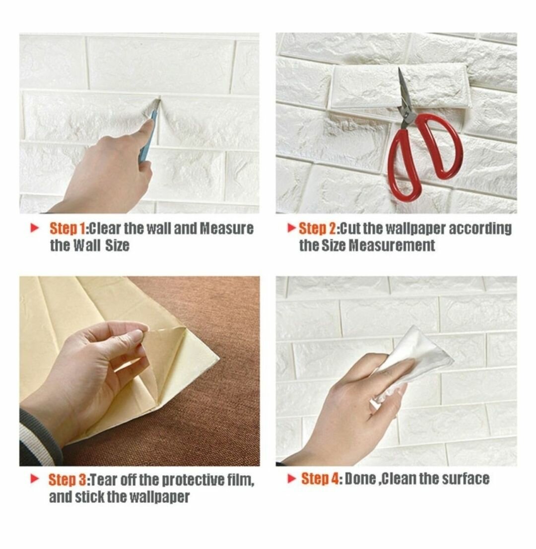 WATERPROOF 3D WALL STICKER REMOVABLE WALLPAPER ART