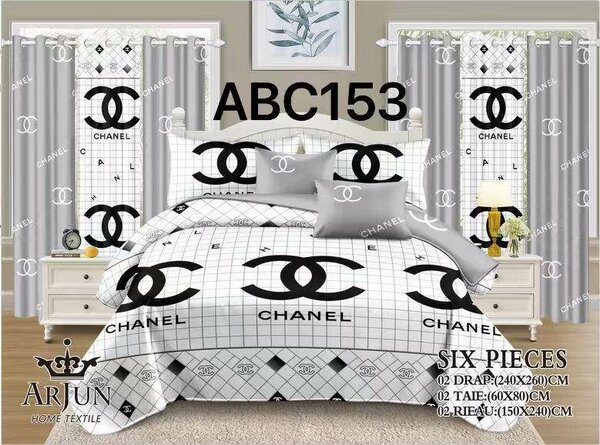 Parure de lit 6 pièces moderne