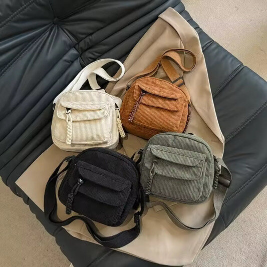 Sac bandoulière en velours