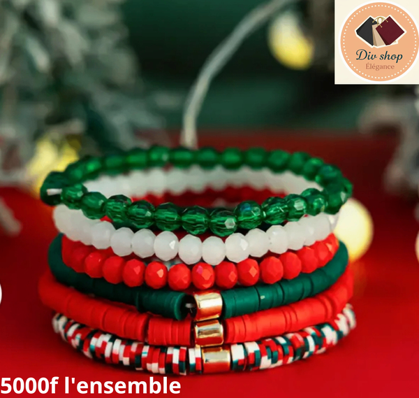 Bracelets de perles colorés