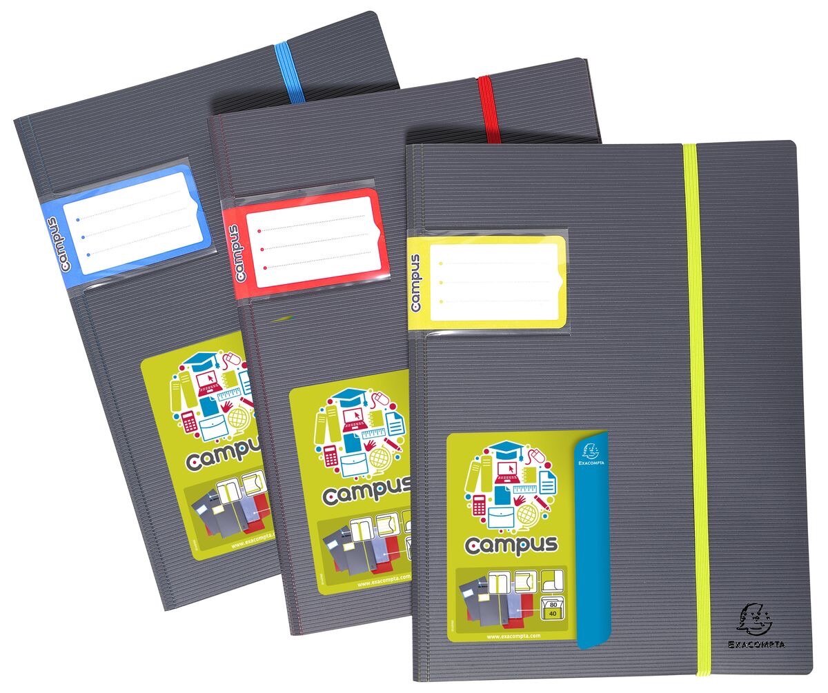 Lots de cahiers colorés A4