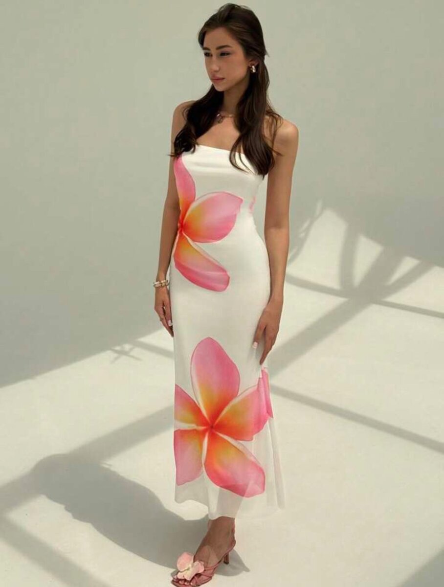 Robe longue fleurie élégante