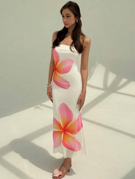 Robe longue fleurie élégante