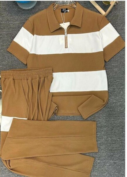 Ensemble Polo et Pantalon Rayé