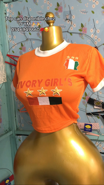 T-shirt Côte d'Ivoire Femme