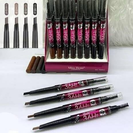 2 In 1 Eyebrow Pencil 4 pcs