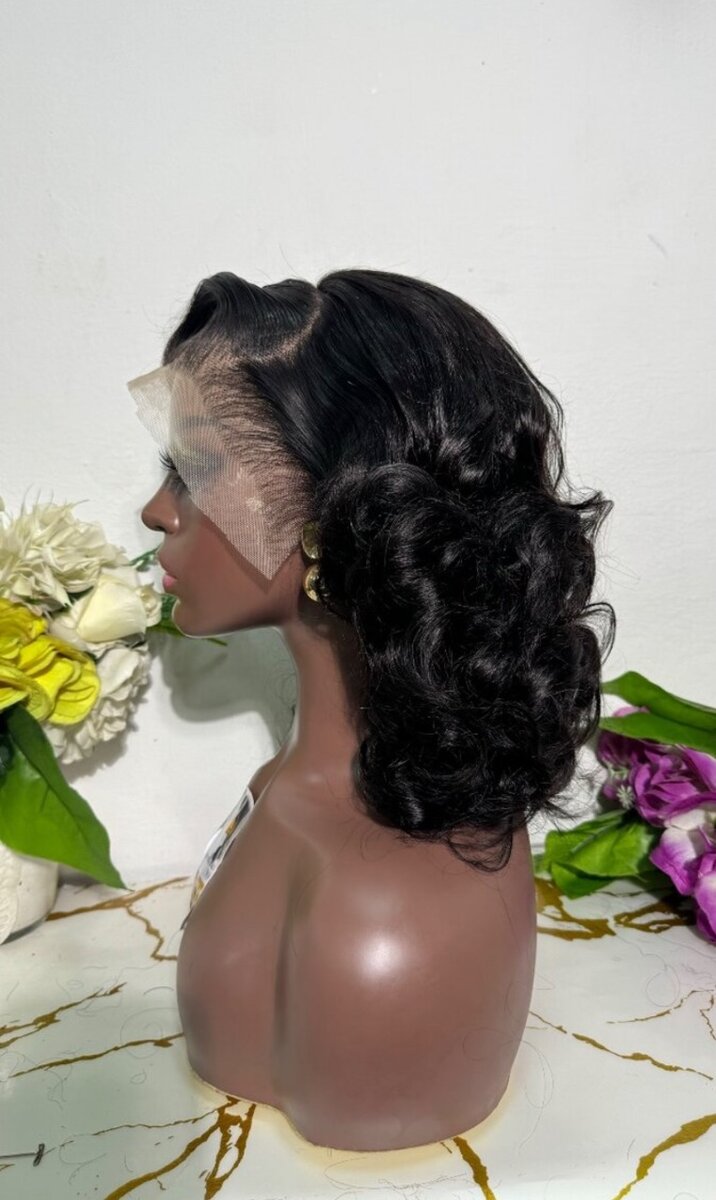 Bouncy curls with frontal