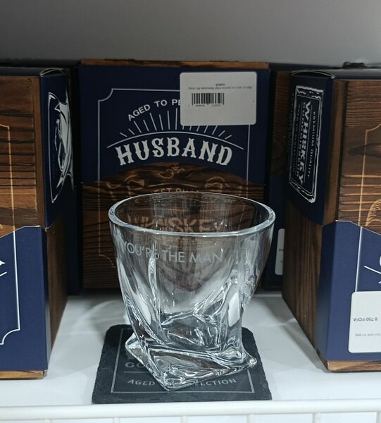 Husband Whiskey Glass Gift