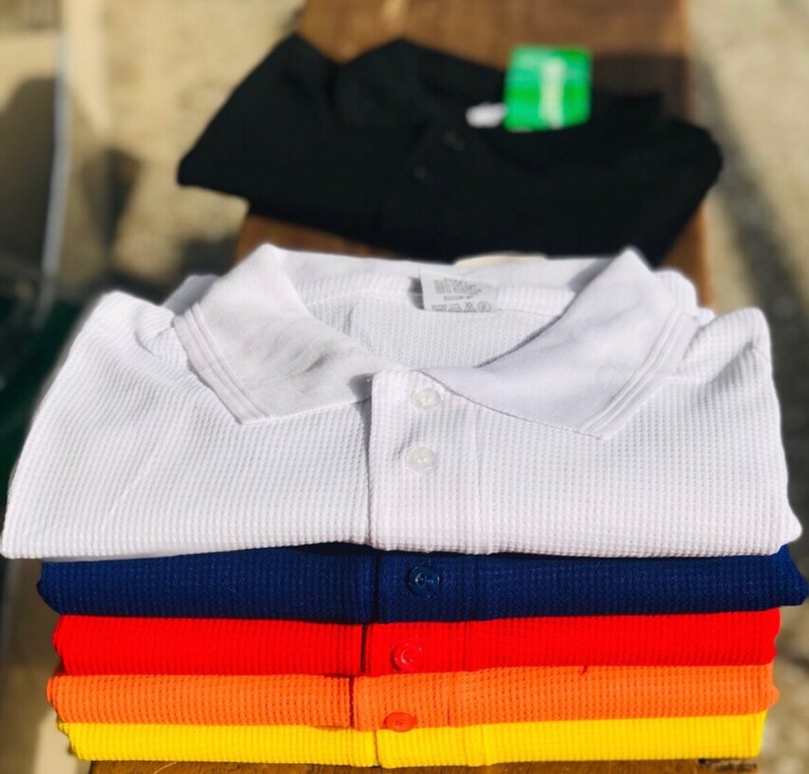 Plain cotton waf Lacoste