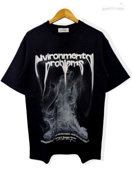 T-shirt imprimé noir tendance