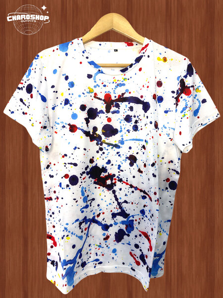 T-shirt peinture éclatante