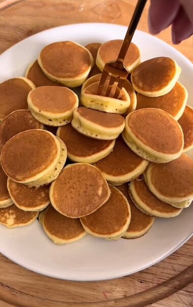 Pancakes au choco et en nature