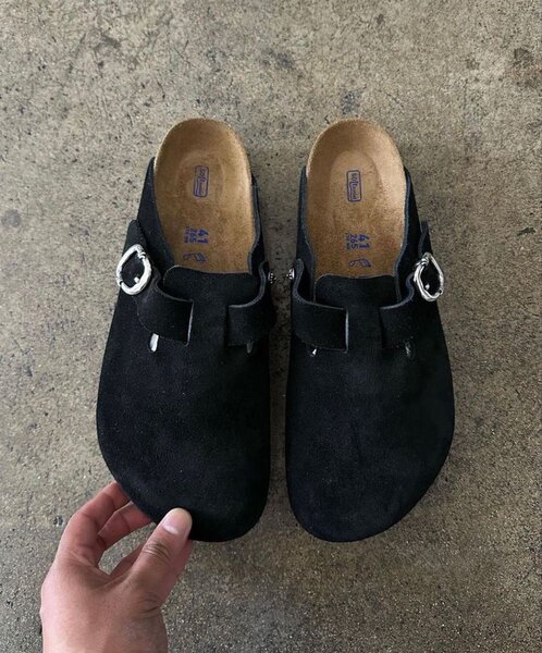 Birkenstocks noir confort