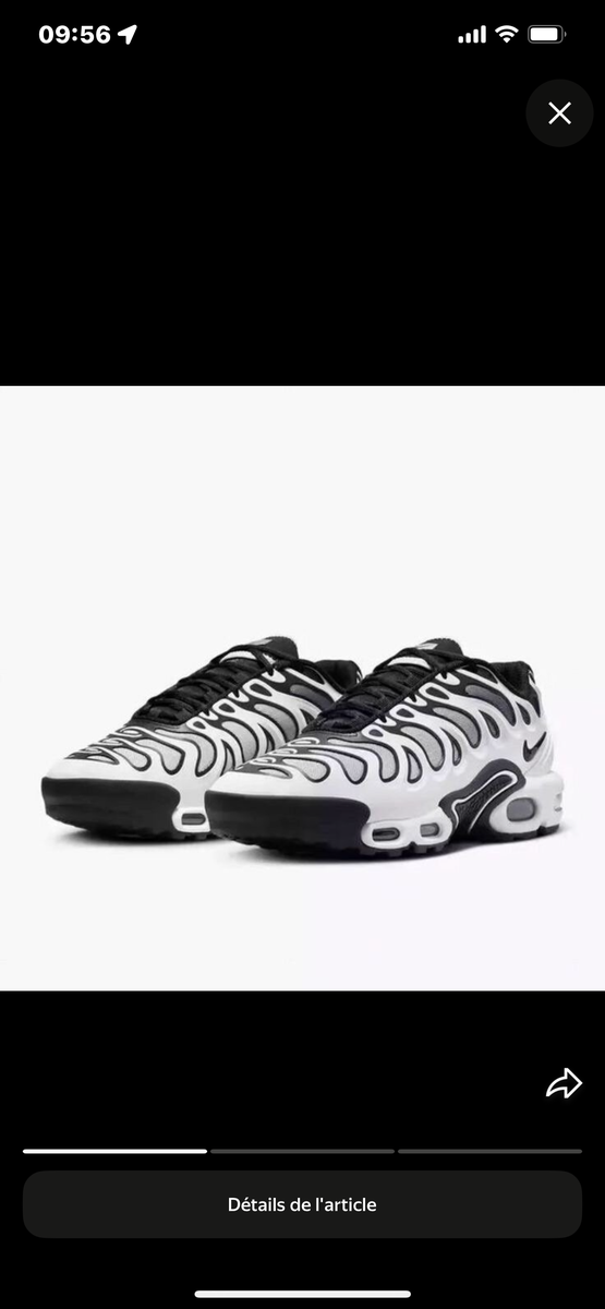 Baskets Air Max Noires et Blanches
