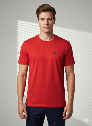 T-shirt rouge Nike homme