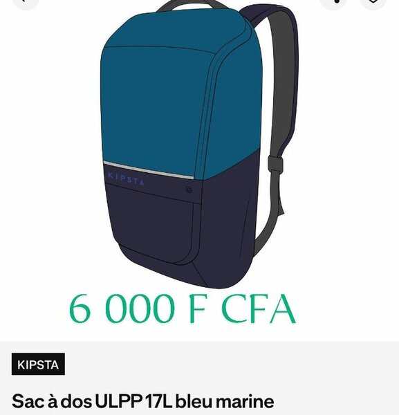 Sac à dos KIPSTA 17L pratique