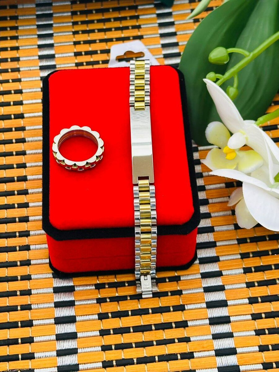 Bracelet et Bague en Acier