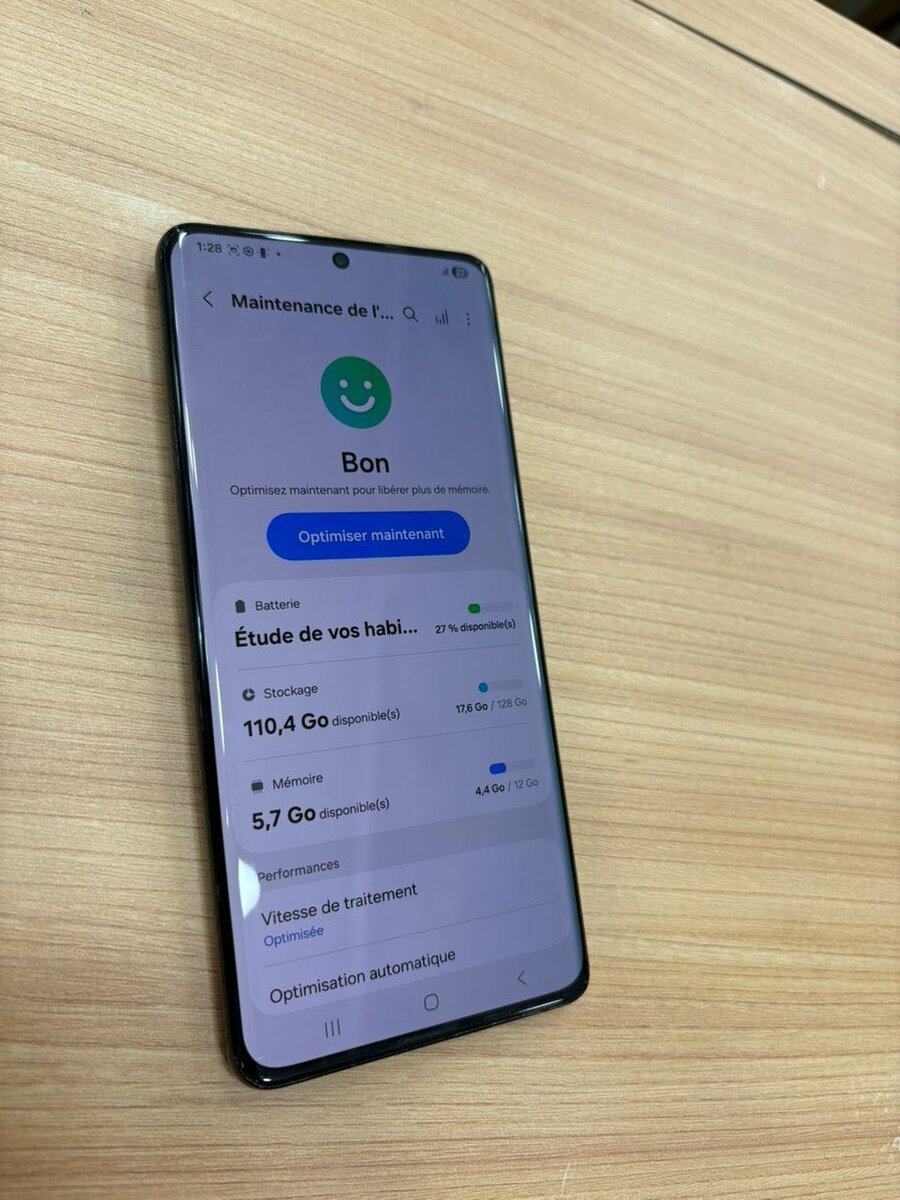S21 ultra 128giga retour quasi