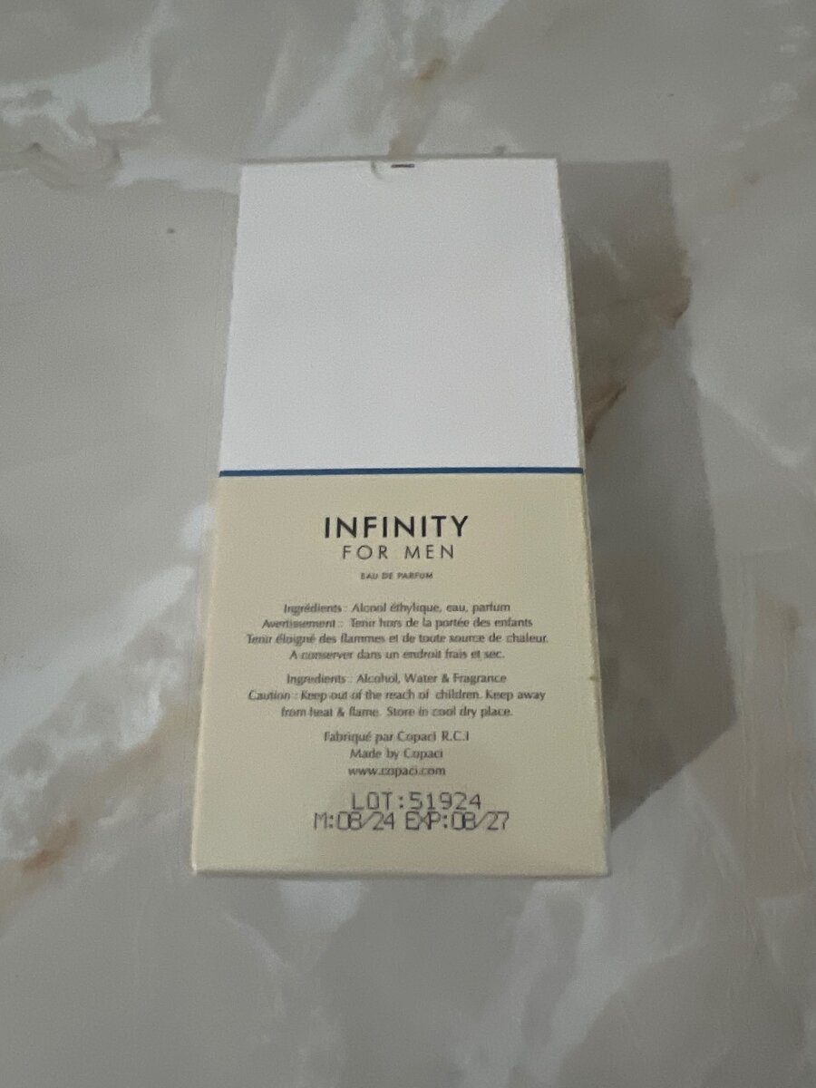 Parfum infinity pour hommes
