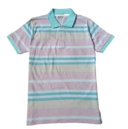 Pink and Farozi Half sleeves Polo T Shirt for men, 100% Cotton Polo Shirt