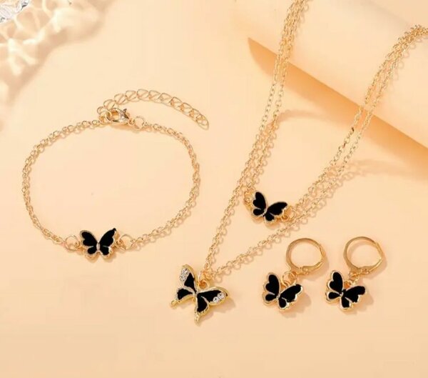 Ensemble Bijoux Papillon Élégant