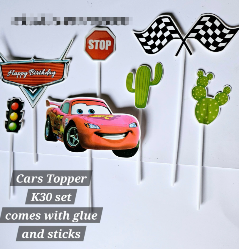 Cars topper for decorating cakes