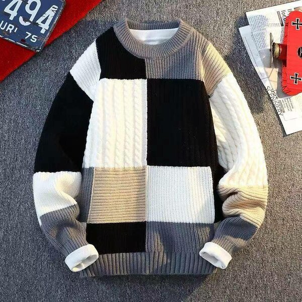 Pull Patchwork Hiver