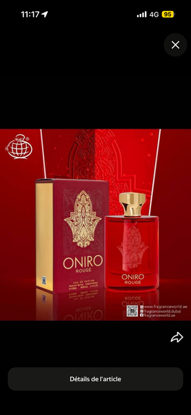 Oniro Parfum avec Spray Déo