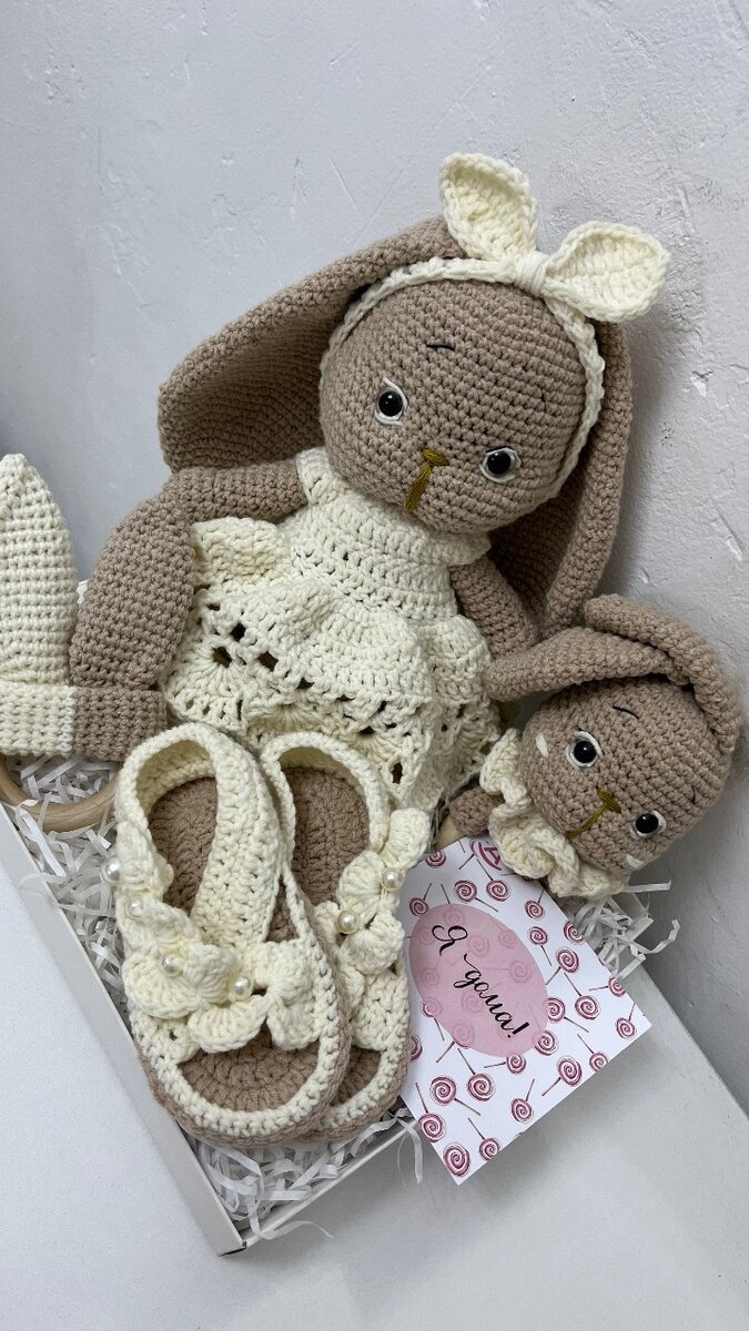 Эстетические вязанные игрушки