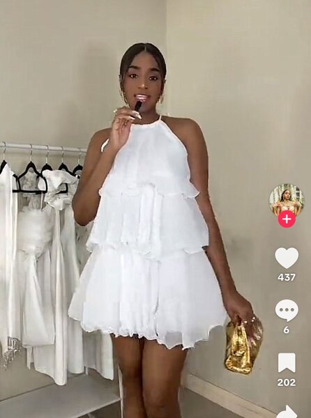 Robe d'été évasée halter