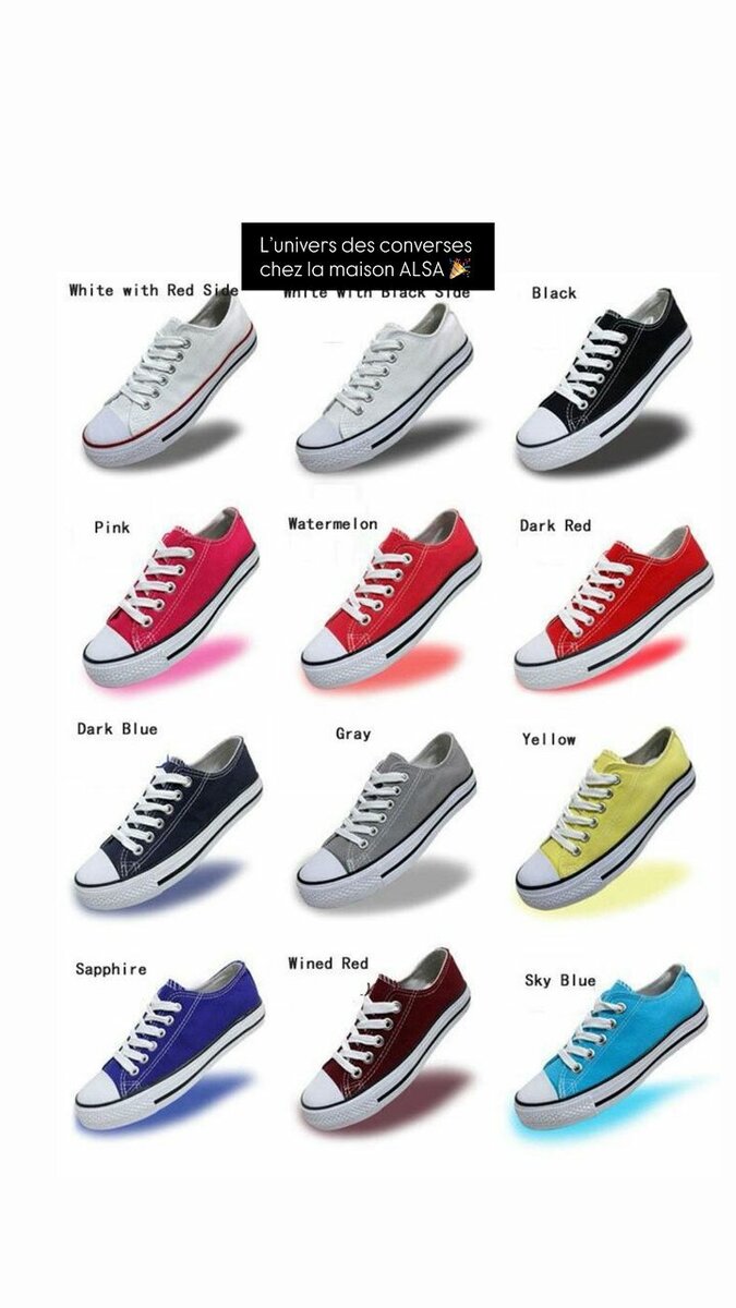 Baskets Converse unisexes élégantes